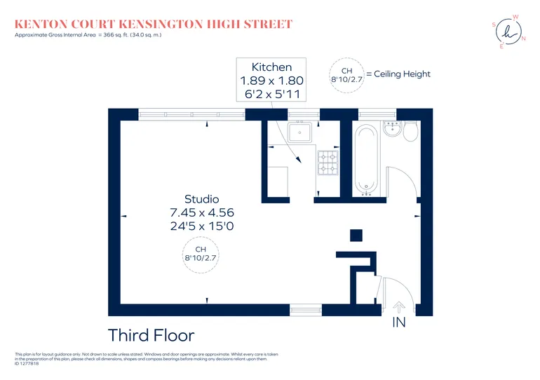 Floorplan 1 for Kensington High Street London W14