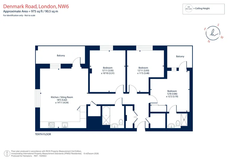 Floorplan 1 for Denmark Road London NW6