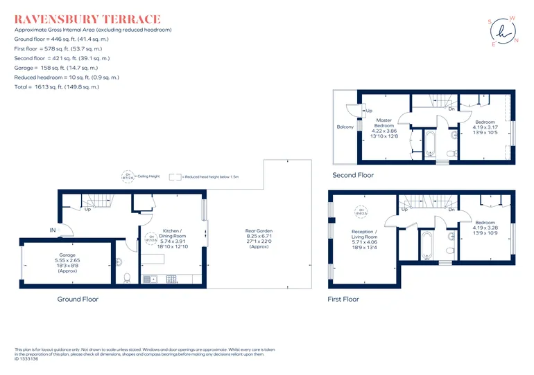 Floorplan 1 for Ravensbury Terrace, London, SW18
