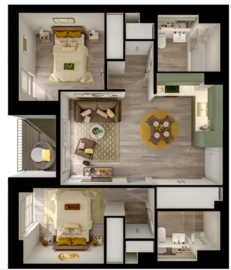 Floorplan 1 for Momento, Staines-upon-Thames