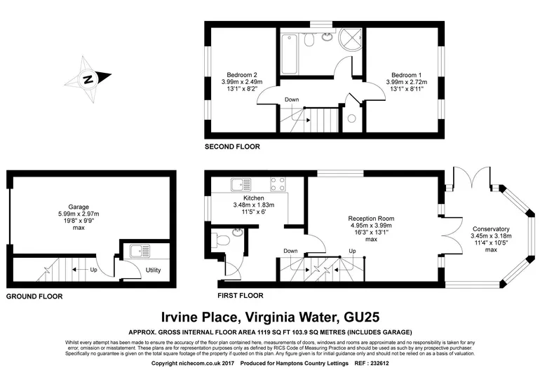Floorplan 1 for Irvine Place, Virginia Water GU25