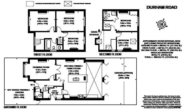 Floorplan 1 for Durham Road, SW20