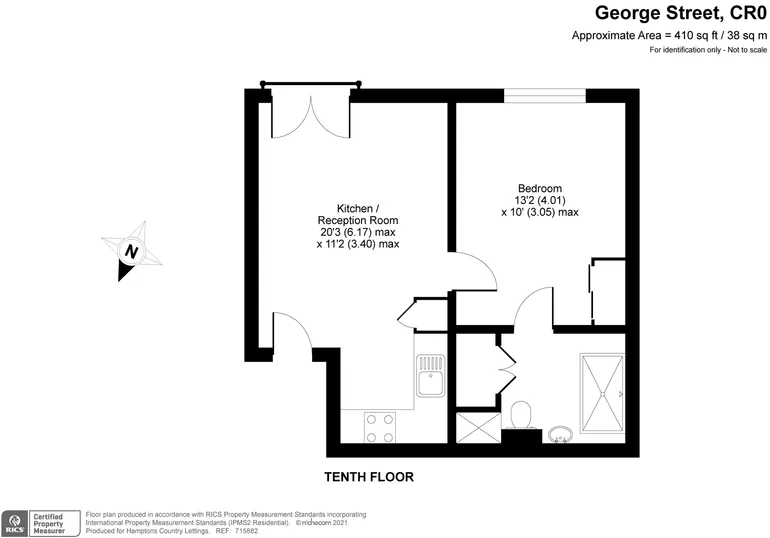 Floorplan 1 for 100a George Street Croydon CR0