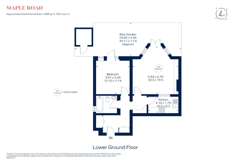 Floorplan 1 for Maple Road London KT6