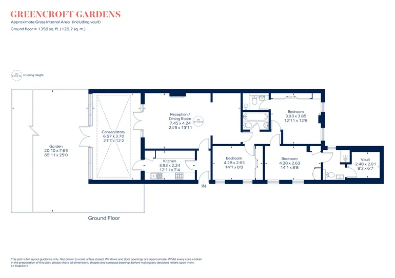 Floorplan 1 for Greencroft Gardens London NW6