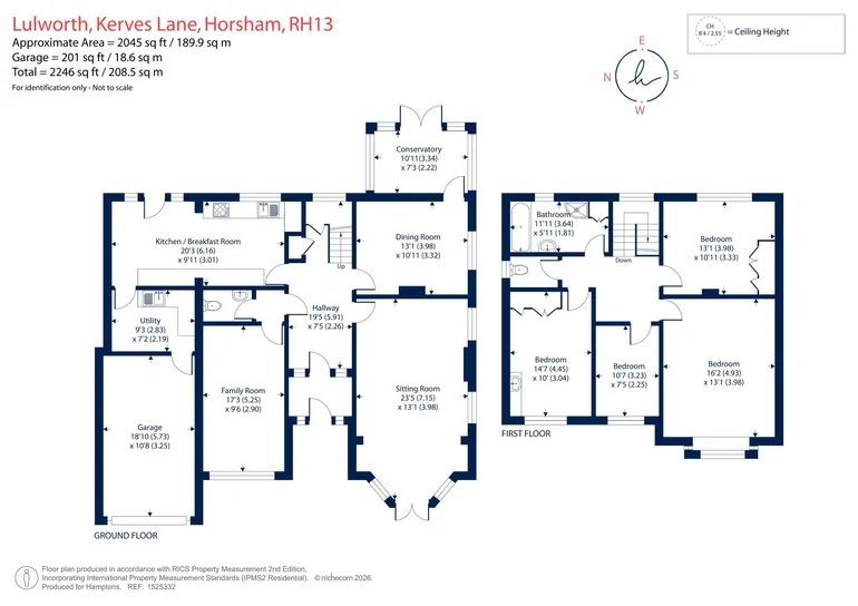 Floorplan 1 for Kerves Lane, Horsham, RH13