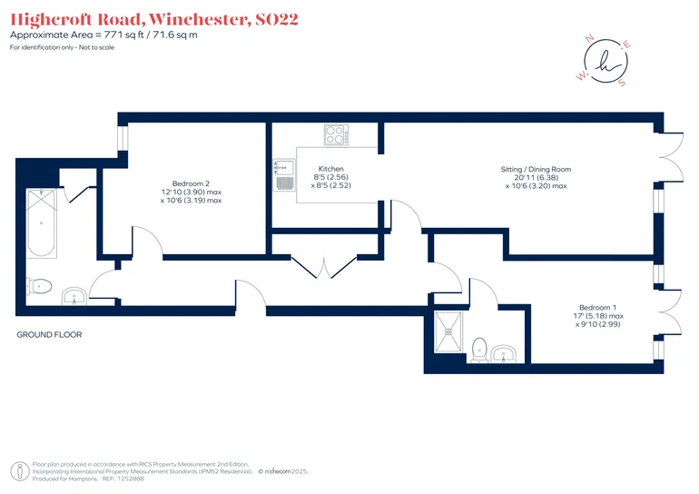 Floorplan 1 for Highcroft Road Winchester SO22