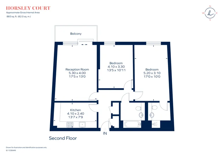Floorplan 1 for Montaigne Close London SW1P