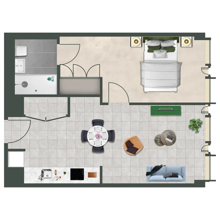 Floorplan 1 for The Mercian, Broad Street Birmingham B15