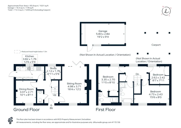 Floorplan 1 for The Butts, Alton, GU34