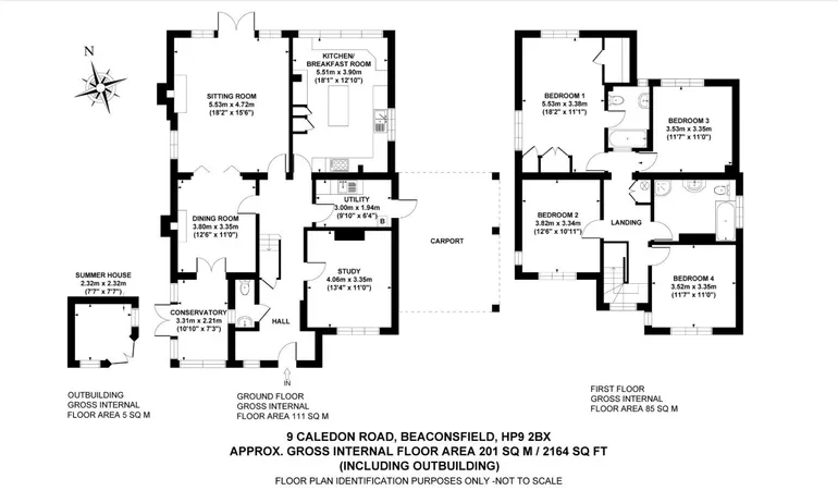 Floorplan 1 for Caledon Road, Beaconsfield, HP9