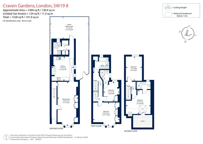 Floorplan 1 for Craven Gardens, London, SW19