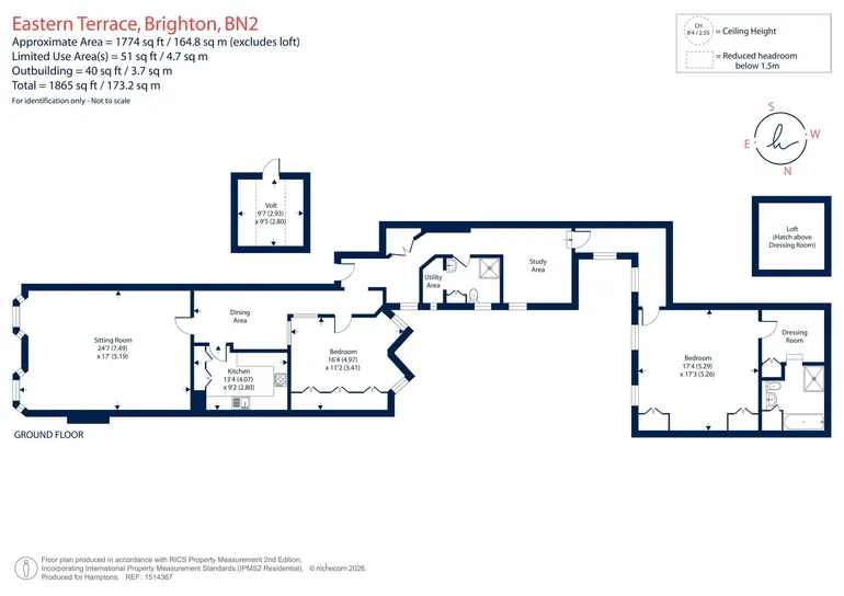 Floorplan 1 for Eastern Terrace, Brighton, BN2