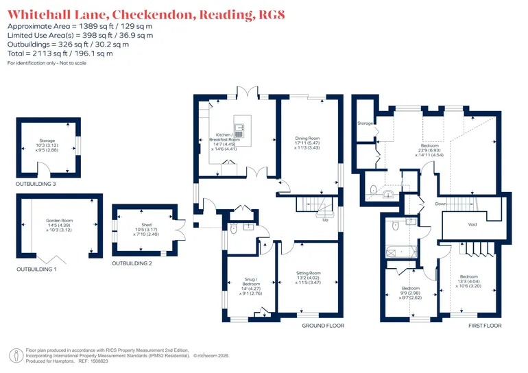 Floorplan 1 for Whitehall Lane, Checkendon, RG8