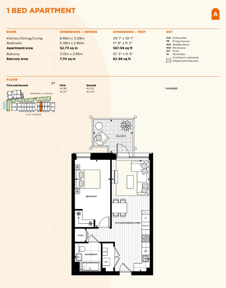 Floorplan 1 for Artisi, King Street, London, W6