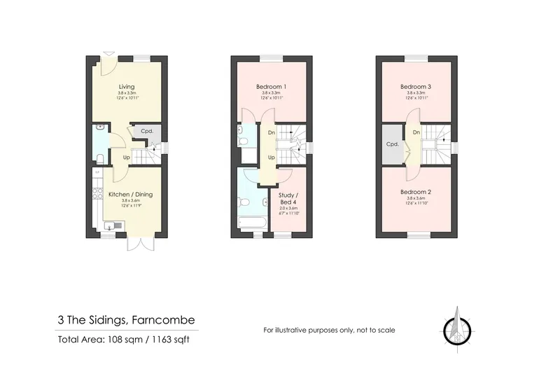 Floorplan 1 for The Sidings, Farncombe Street, Godalming, GU7