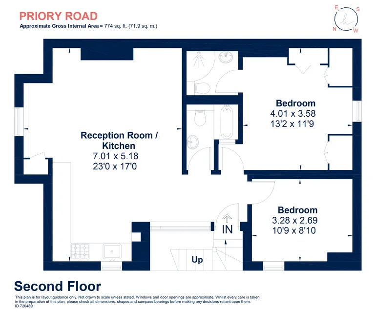 Floorplan 1 for Priory Road London NW6
