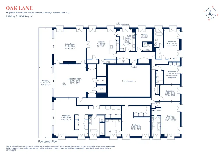 Floorplan 1 for Oak Lane Nine Elms SW8