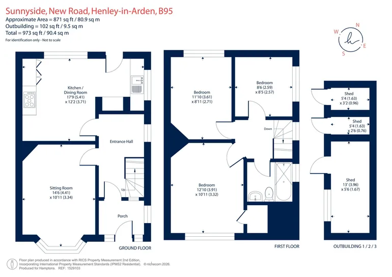 Floorplan 1 for New Road, Henley-in-Arden, B95