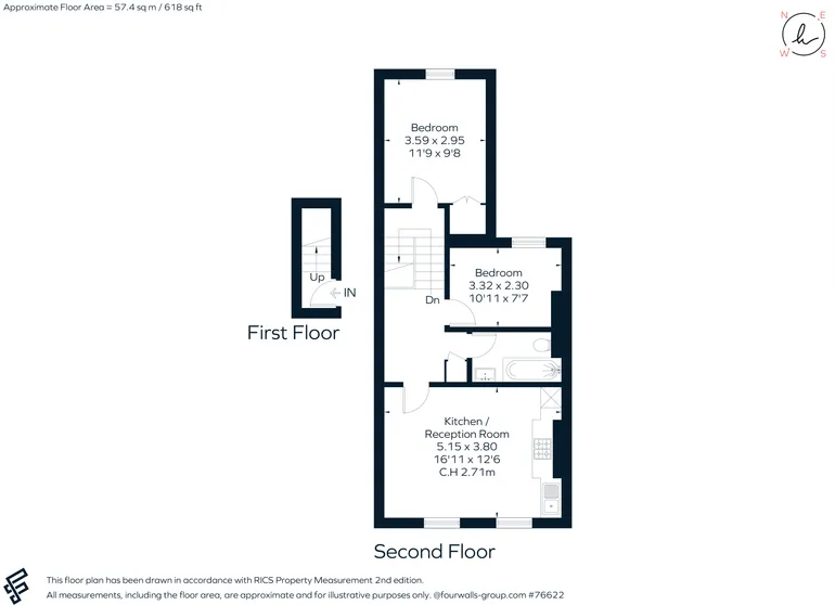 Floorplan 1 for Portnall Road Maida Vale W9