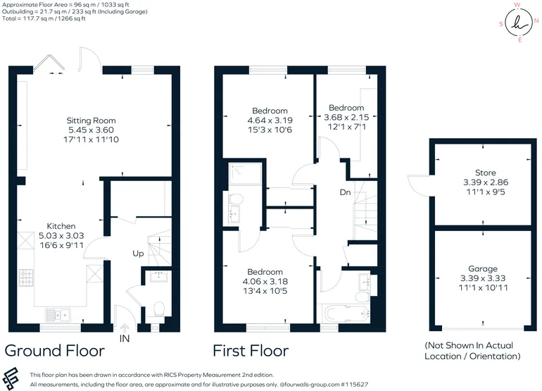 Floorplan 1 for Muntjac Drive, Stratford-Upon-Avon, CV37