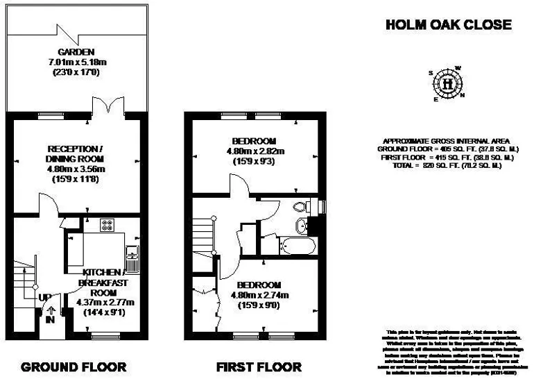 Floorplan 1 for Holm Oak Close London SW15