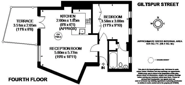 Floorplan 1 for Giltspur Street London EC1A