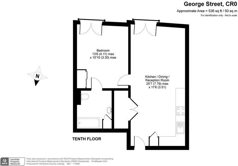 Floorplan 1 for Ten Degrees, Croydon