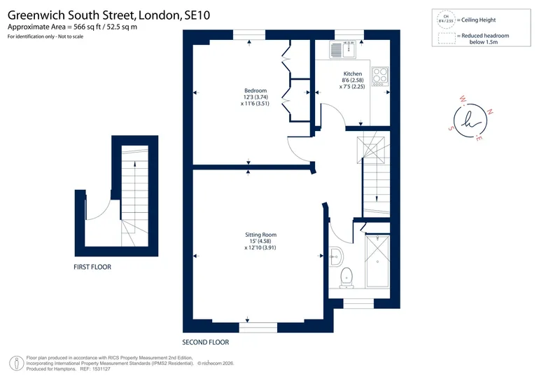 Floorplan 1 for Greenwich South Street, Greenwich, SE10
