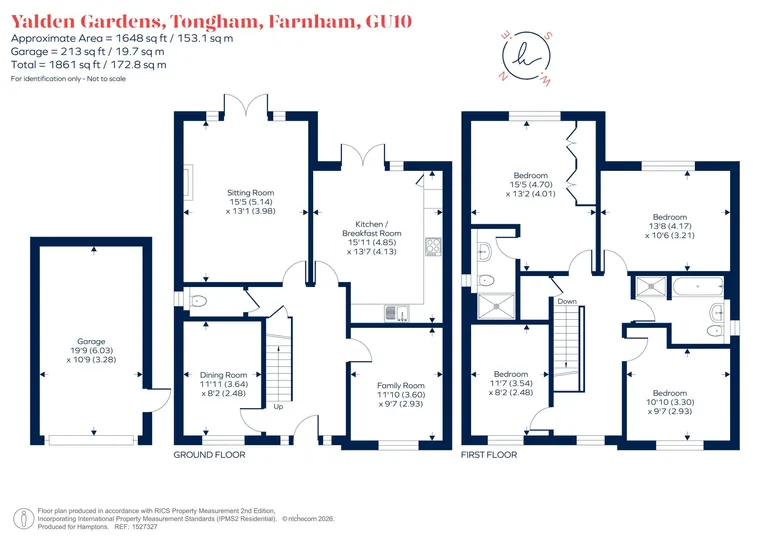 Floorplan 1 for Yalden Gardens, Farnham, GU10