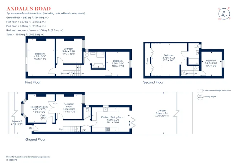 Floorplan 1 for Andalus Road Clapham SW9