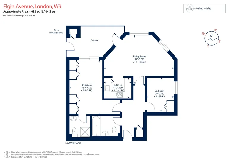 Floorplan 1 for Elgin Avenue W9