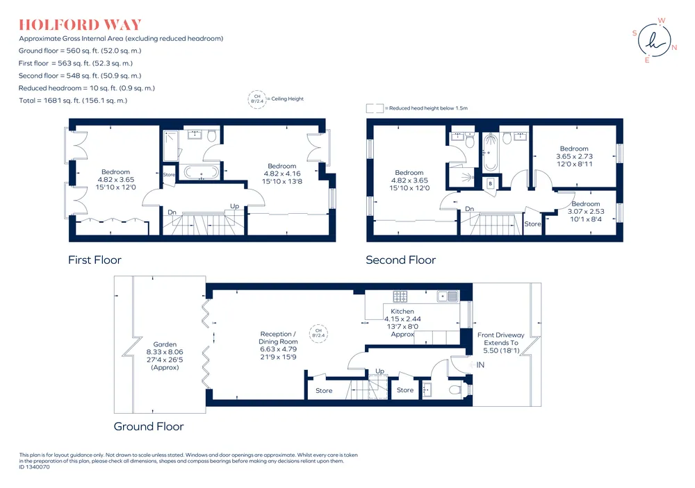 Floorplan for Holford Way, London, SW15