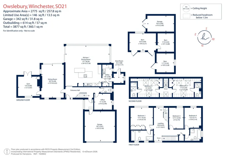 Floorplan 1 for Longwood Road, Owslebury, SO21