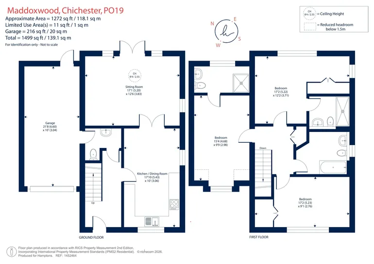 Floorplan 1 for Maddoxwood, Chichester, PO19