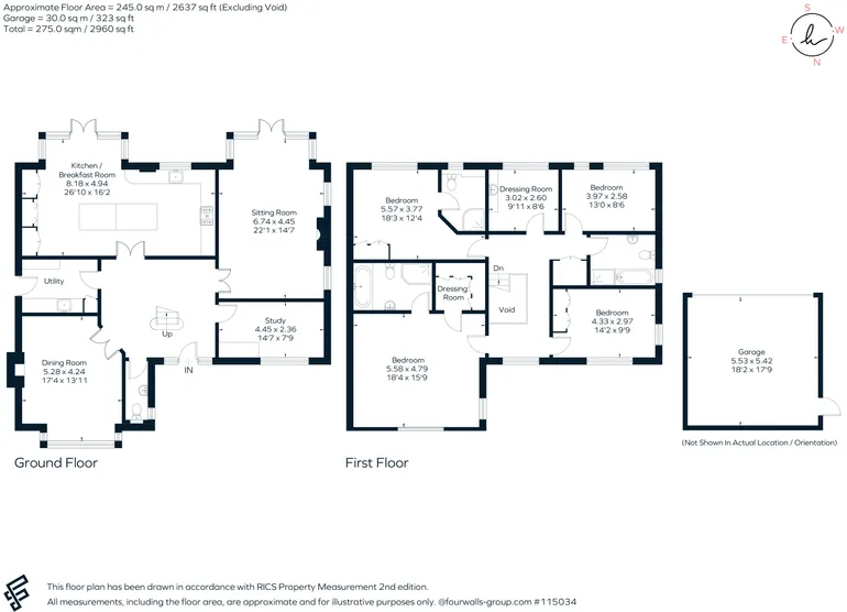 Floorplan 1 for Bunces Shaw Road, Farley Hill, RG7