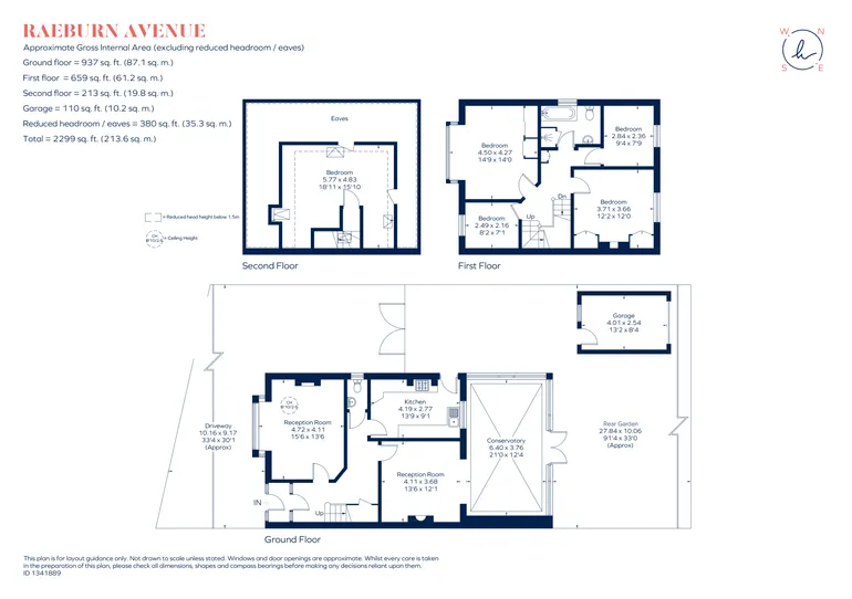 Floorplan 1 for Raeburn Avenue The Crossways KT5