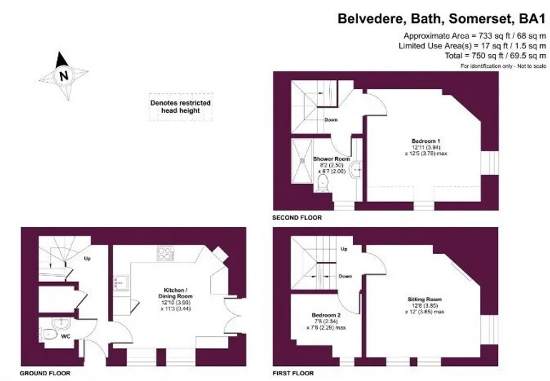 Floorplan 1 for Belvedere, Lansdown, BA1