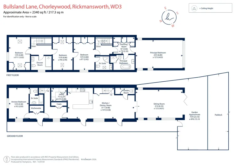Floorplan 1 for Bullsland Lane, Chorleywood, WD3
