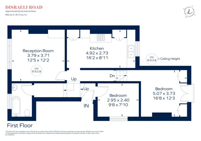 Floorplan 1 for Disraeli Road London SW15