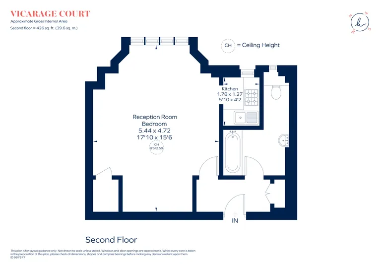 Floorplan 1 for Vicarage Gate London W8