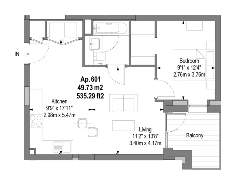 Floorplan 1 for Momento Barking