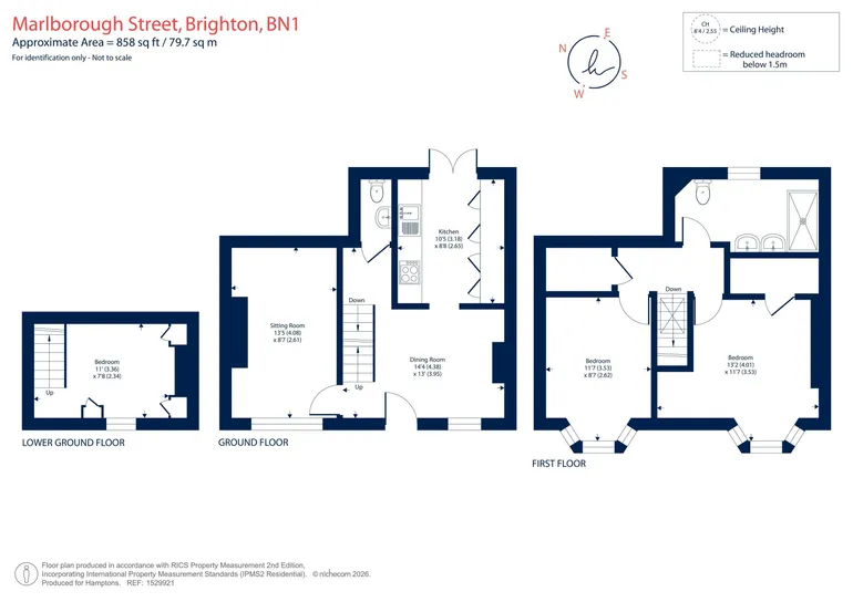 Floorplan 1 for Marlborough Street, Brighton, BN1