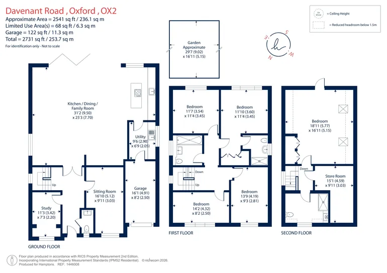 Floorplan 1 for Davenant Road, Oxford, OX2