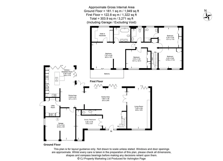 Floorplan 1 for Seeleys Road, Beaconsfield, HP9