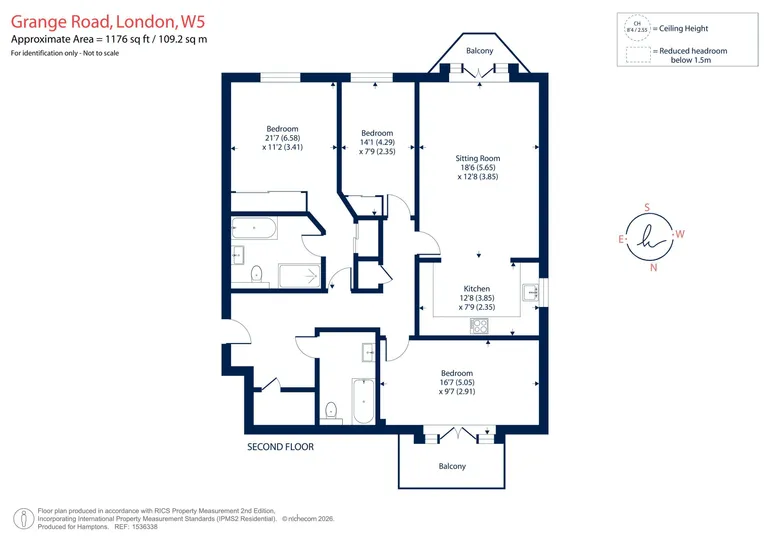 Floorplan 1 for Grange Road Ealing W5