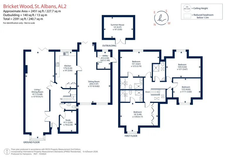 Floorplan 1 for Bucknalls Drive, St. Albans, AL2