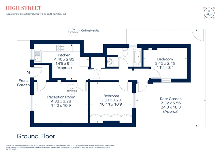 Floorplan 1 for High Street, Hampton Wick, KT1