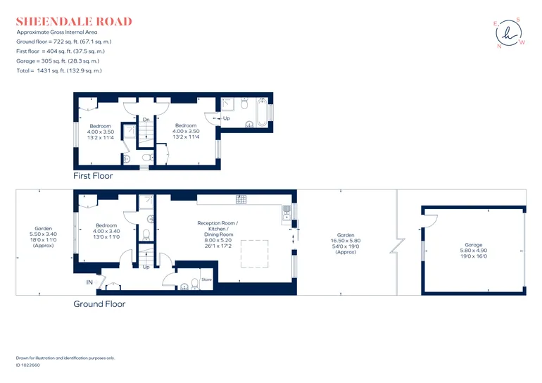 Floorplan 1 for Sheendale Road, Richmond TW9
