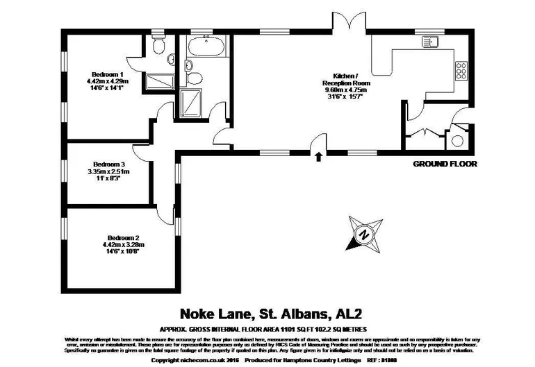 Floorplan 1 for Noke Lane St. Albans AL2
